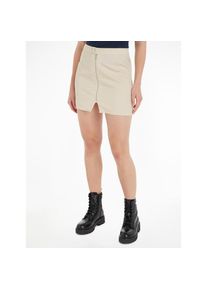 Tommy Jeans , Minirock »TJW STRUCTURED CARGO MINI SKIRT«, Webrock in strukturierter Qualität, Cargo Form , Newsprint , L (40) , L (40) , Cargorock...