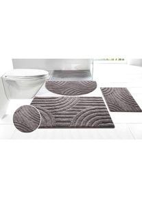 my home , Badematte »Regona Scandi, Badvorleger, Badezimmer Teppich, Duschvorleger«, rutschhemmend beschichtet, strapazierfähig, Badteppich, Uni...