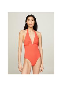 Tommy Hilfiger Swimwear, Damen, Badeanzug &raquo;HALTER ONE PIECE RP (EXT SIZES)&laquo; in gro&szlig;en Gr&ouml;&szlig;en, Mosaic Vermillion, N-Gr, XS (34) -N-Gr, Mosaic 