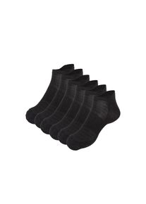 Apollo , Füßlinge, (6er Pack), Sneakersocken mit Fersenlasche, Bambus, Komfort und perfekten Passform , schwarz , 43 (46) , 43 (46) , Mit...