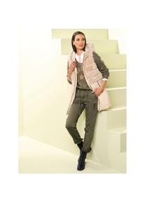 Heine , Steppweste , sand , 44 , 44 , trendiger Materialmix