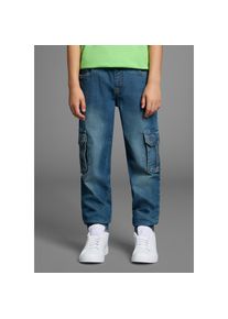 Arizona, Herren, Cargojeans &raquo;, Stretch-Jeans f&uuml;r Jungen&laquo; gerades Bein, mit Bindeband und Gummizug, normale Taille, blue-denim, N-Gr, 164 -N-Gr, blue-