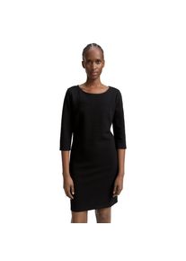 Tom Tailor Denim , Shirtkleid, Sommerkleid in Struktur-Optik und mit Stretch , deep black , N-Gr , L (40) -N-Gr , L (40) , Kniefreies Kleid von TOM...