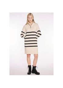 Haily's HaILY’S , Strickkleid »SH V DR Ze44a« , cream/black stripe , N-Gr , L (40) -N-Gr , L (40) , Sommerkleid mit V-Ausschnitt: betont feminin und ideal...