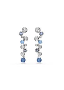 Swarovski Dames Oorbellen navy / lichtblauw / zilver / transparant One Size