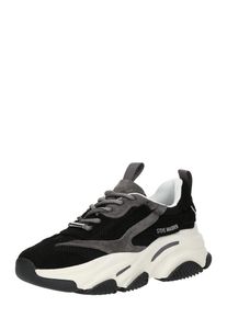 Steve Madden Dames Sneakers laag 'POSSESSION' grafiet / zwart / zilver 42