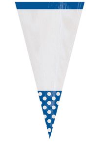Amscan 10 Candy Buffet cones royal blue
