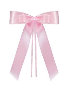 partydeco 4 lazos decorativos satinados rosa 14cm