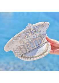 Ginger Ray Noble Bright Silver bridal hat