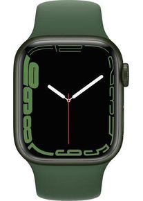 Apple Watch Series 7 Alluminio 41 mm (2021) | GPS | verde | Cinturino Sport Trifoglio