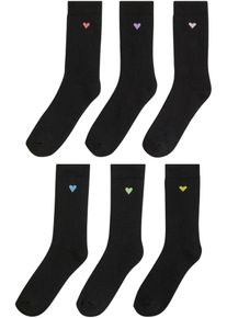 Calzini termici con ricami e cotone biologico (pacco da 6 paia), Nero, Taglia 35-38, bonprix