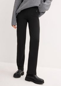 Leggings termici con gambe diritte, Nero, Taglia 58/60 (XXL), bonprix