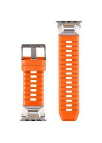 Tactical Tough Band for Apple Watch Ultra Safety Orange (Metall, Fluorelastomer), Uhrenarmband, Orange