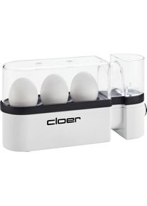 Cloer 6021, Eierkocher, Transparent, Weiss
