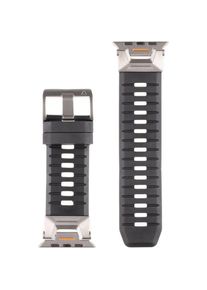 Tactical Tough Band for Apple Watch Ultra Black (Edelstahl, Fluoroelastomer), Uhrenarmband, Schwarz