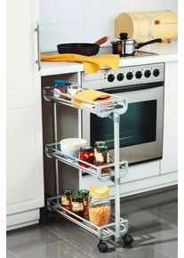 Ruco Rollwagen »Lücken oder Nischen« in silberfarben, Größe B/H/T: 20 cm x 74 cm x 59 cm