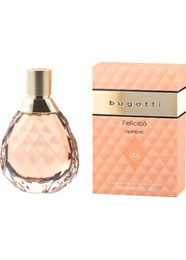 Bugatti Damen Eau de Parfum »Felicità Apricot for her EdP 60ml« Fruchtiger Duft mit Aprikose, Pinke Grapefruit, Hibiskus und Vanille. in farblos
