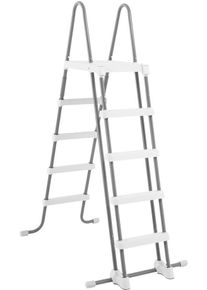 Intex 28077 Pool Leiter Hochbeckenleiter Plattform 132cm grau
