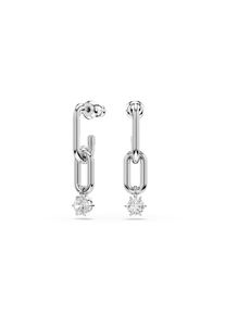 Swarovski Dames Oorbellen zilver / transparant One Size