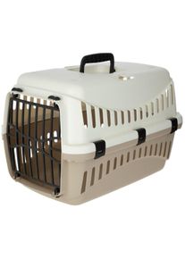 KERBL Pet Expedion Transportbox, 45x30x30cm, creme/taupe