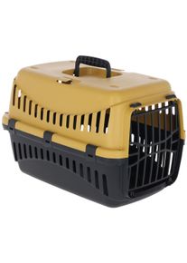 KERBL Pet Expedion Transportbox, 45x30x30cm, honey/schwarz