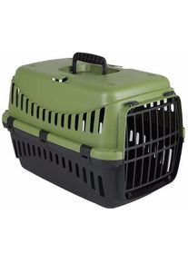 KERBL Pet Expedion Transportbox, 45x30x30cm, grün/schwarz