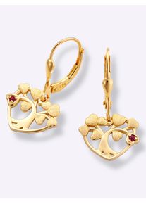 Dames Oorhangers in Zilver verguld 925 ,maat 0, WITT,