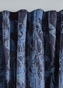 bonprix Draperie opacă cu imprimeu (1 buc.), albastru, Î/Lă: 225/130 cm