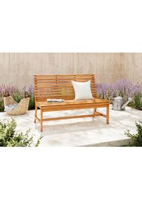 Ambia Garden Gartenbank , Teakfarben , Holz , Akazie , Hartholz , 125x87x66 cm , Holzmöbel, Sitzgelegenheiten Holz, Holzbänke, Gartenbänke Holz