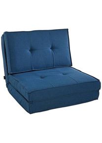 Mid.you Schlafsessel , Blau , Textil , 70x61x80 cm , Liegefunktion , Wohnzimmer, Sofas & Couches, Schlafsofas, Schlafsessel