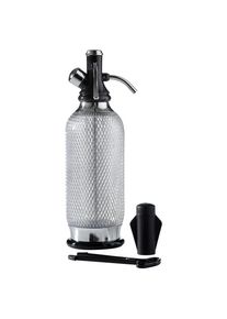 ISI Wassersprudler , Schwarz, Edelstahlfarben , Metall, Kunststoff , Geschirr, Wasseraufbereitung, Wassersprudler