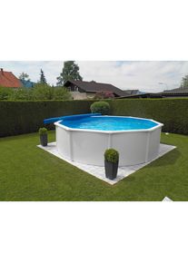 Xxxl Pool , Weiß , Metall , 120 cm , Freizeit & Co, Pools & Wasserspaß, Pools, Stahlwandpools