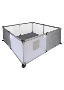 My Baby Lou Laufgitter , Schwarz, Dunkelgrau , Metall, Kunststoff, Textil , 184x66x184 cm , SGS-geprüft , Babymöbel & Kindermöbel, Babyzimmer,