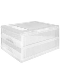 Xxxl Schubladenbox , Transparent , Kunststoff , 2 Schubladen , 30x20x40 cm , Büromöbel, Bürobedarf