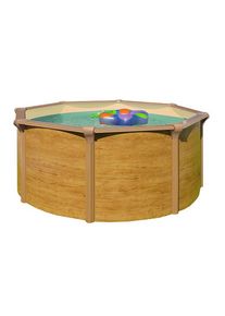 Xxxl Pool-Set , Braun , Kunststoff , 4-teilig , 130 cm , Freizeit & Co, Pools & Wasserspass, Stahlwandpools