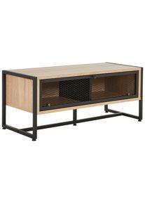 Novel Schuhbank , Schwarz, Sonoma Eiche , Metall , 95x40x41 cm , Holzmöbel, Garderobe Holz, Schuhregale Holz