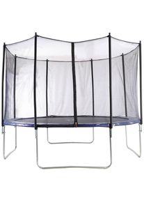 Xxxl Trampolin Ax001-12-4 , Blau, Schwarz , Metall, Kunststoff , rund , 279 cm , Bsci, EN 71 , Freizeit & Co, Gartenspielzeug, Hüpfburgen & Trampoline