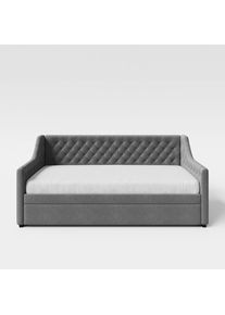 Mid.you Schlafsofa , Anthrazit , Holz, Textil , 110x97x210 cm , Wohnzimmer, Sofas & Couches, Schlafsofas, Sonstige Schlafsofas