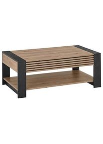 Livetastic Couchtisch , Schwarz, Eiche Artisan , Holzwerkstoff , 1 Schubladen , eckig , 108x42x60 cm , Stauraum , Wohnzimmer, Wohnzimmertische,