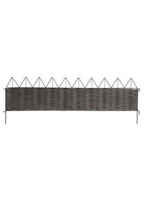 Xxxl Beeteinfassung , Anthrazit , Kunststoff , 25x35x100 cm , Freizeit & Co, Haus & Garten