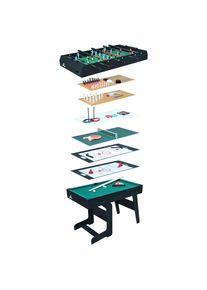 Ambia Garden Multispieltisch 16-In-1 Cougar , Schwarz , Holz , 61x81x119.00 cm , unisex , Freizeit & Co, Spieltische, Airhockey Tische