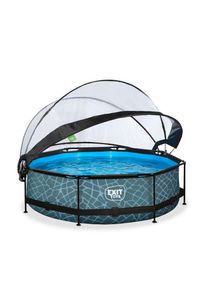 EXIT Toys Pool-Set , Grau , Kunststoff , Steinoptik , 76 cm , CE , Freizeit & Co, Pools & Wasserspaß, Pools