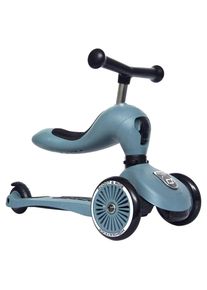 Scoot and Ride Laufrad/Kinderscooter 2in1 , Blau , Metall, Kunststoff , 24x37x55 cm , unisex , höhenverstellbarer Lenker, weicher Sitz,