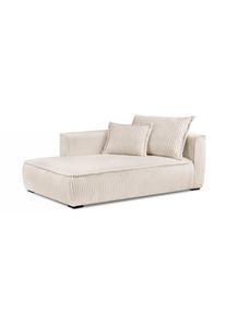 Mid.you Récamiere , Creme , Textil , Kiefer , 207x75x121 cm , Made in EU , Wohnzimmer, Sofas & Couches, Sofas, Recamieren