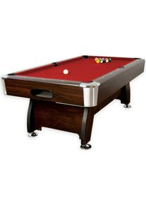 GamesPlanet® Biliárdasztal PREMIUM 8ft piros