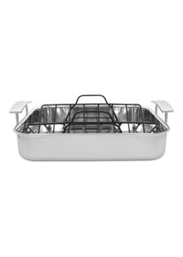 Demeyere Industry 5 Roaster avec grille 39 x 33 cm, Inox 18/10, Argent