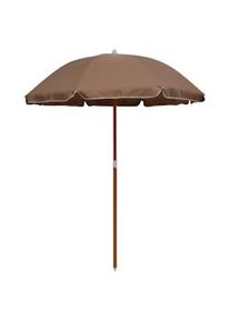 vidaXL Sombrilla de jardín con palo de acero taupe 180 cm