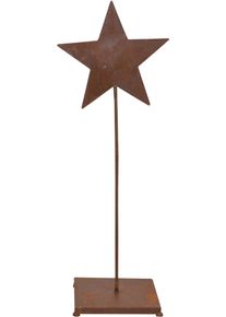 HOFMANN LIVING AND MORE Dekostern »Weihnachtsstern, Weihnachtsdeko aussen«, aus Metall, mit rostiger Oberfläche