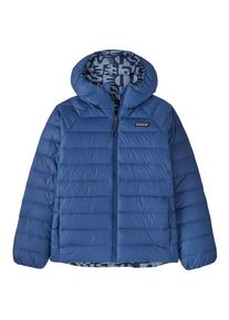 Patagonia Kid's Reversible Down Sweater Hoody Down jacket Kids (XS, blue)