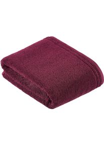 Vossen , Saunatuch »Calypso«, (1 St.), mit schmaler Bordüre , grape , B/L: 100 cm x 150 cm